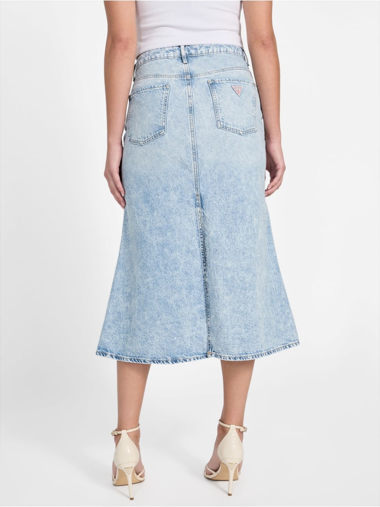 Eco Thaiss Denim Midi Skirt