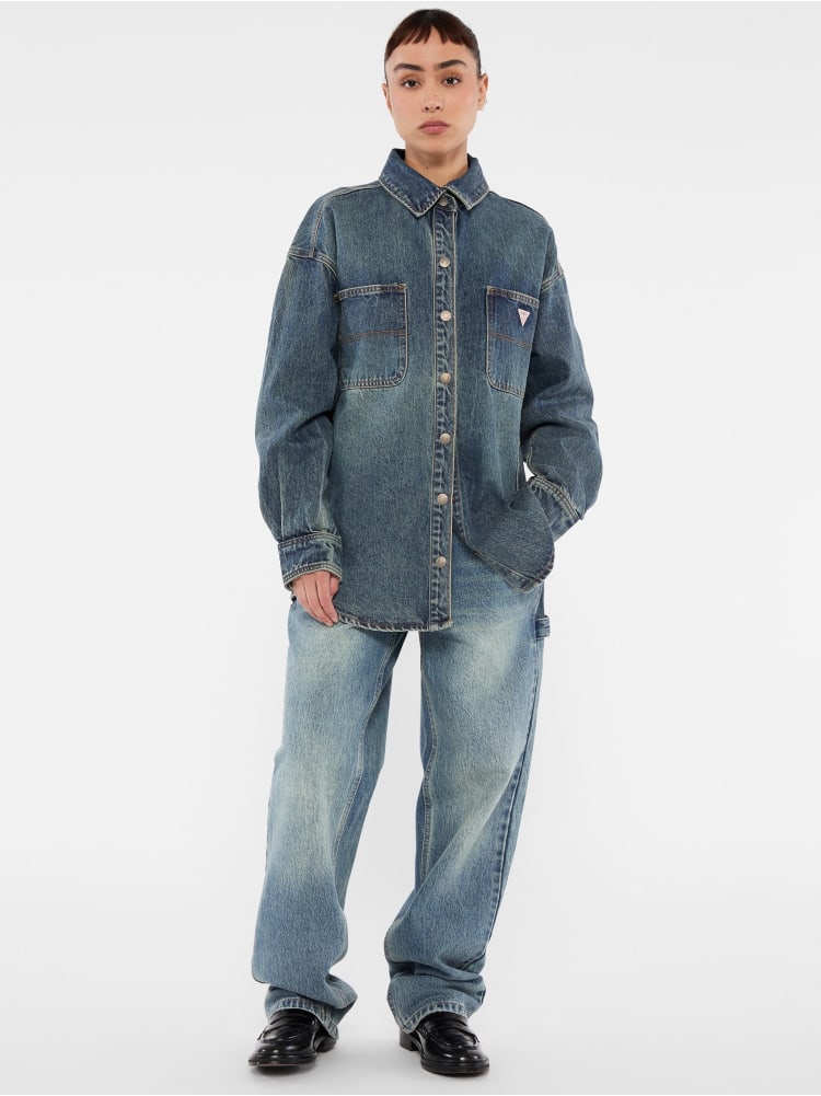 GUESS Originals Carpenter Oversized Denim Shirt