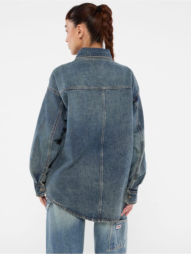 GUESS Originals Carpenter Oversized Denim Shirt
