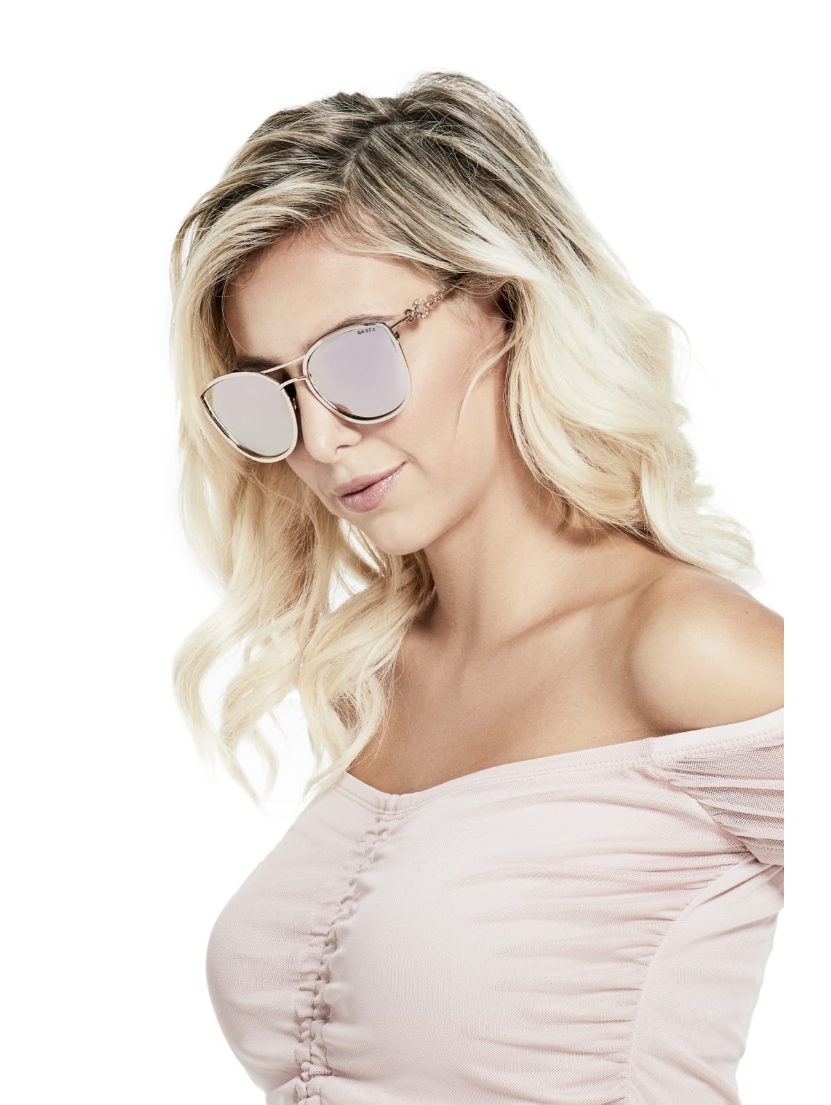 Cat eye metal sunglasses clearance