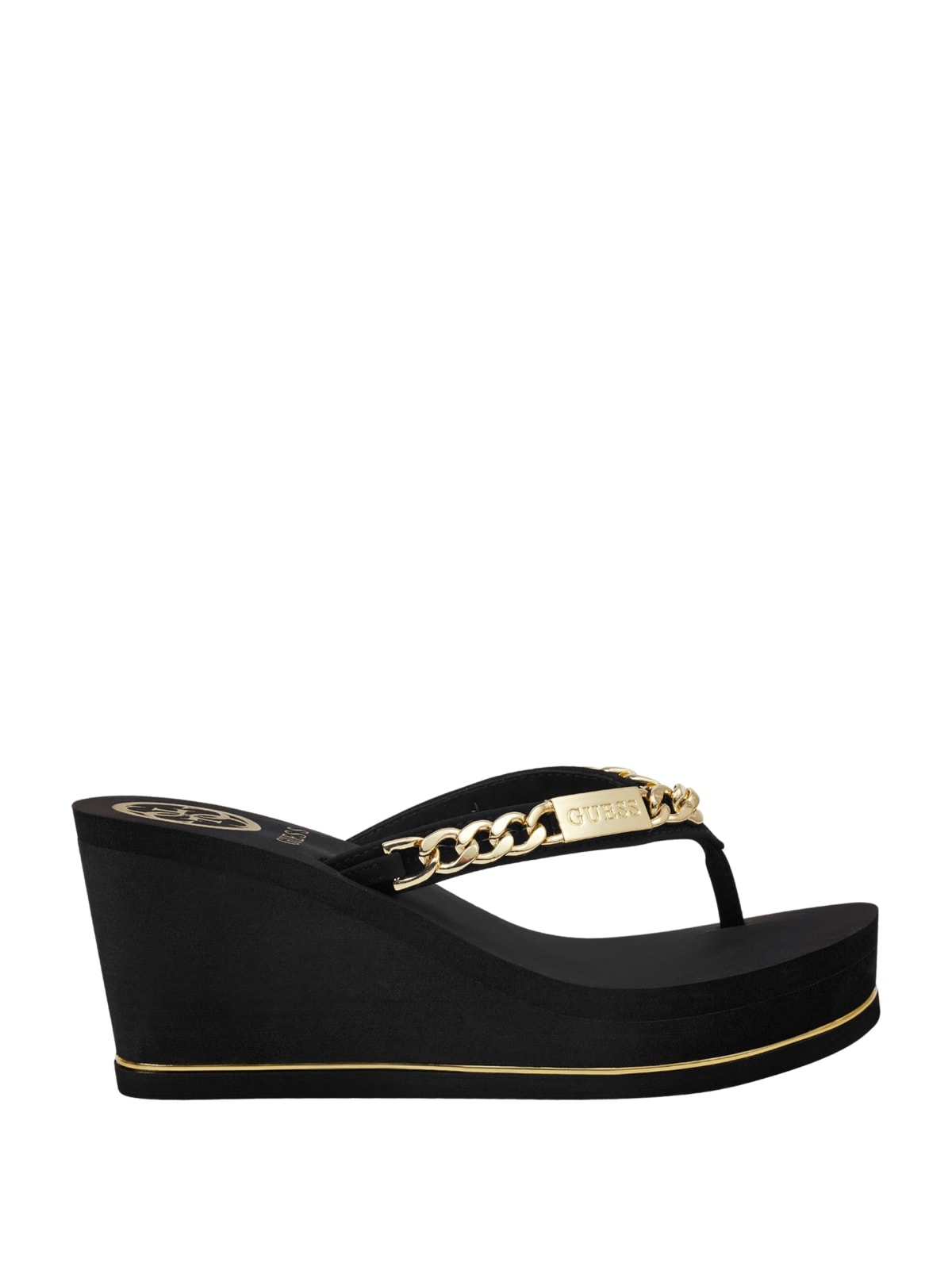 Tong compensée guess top