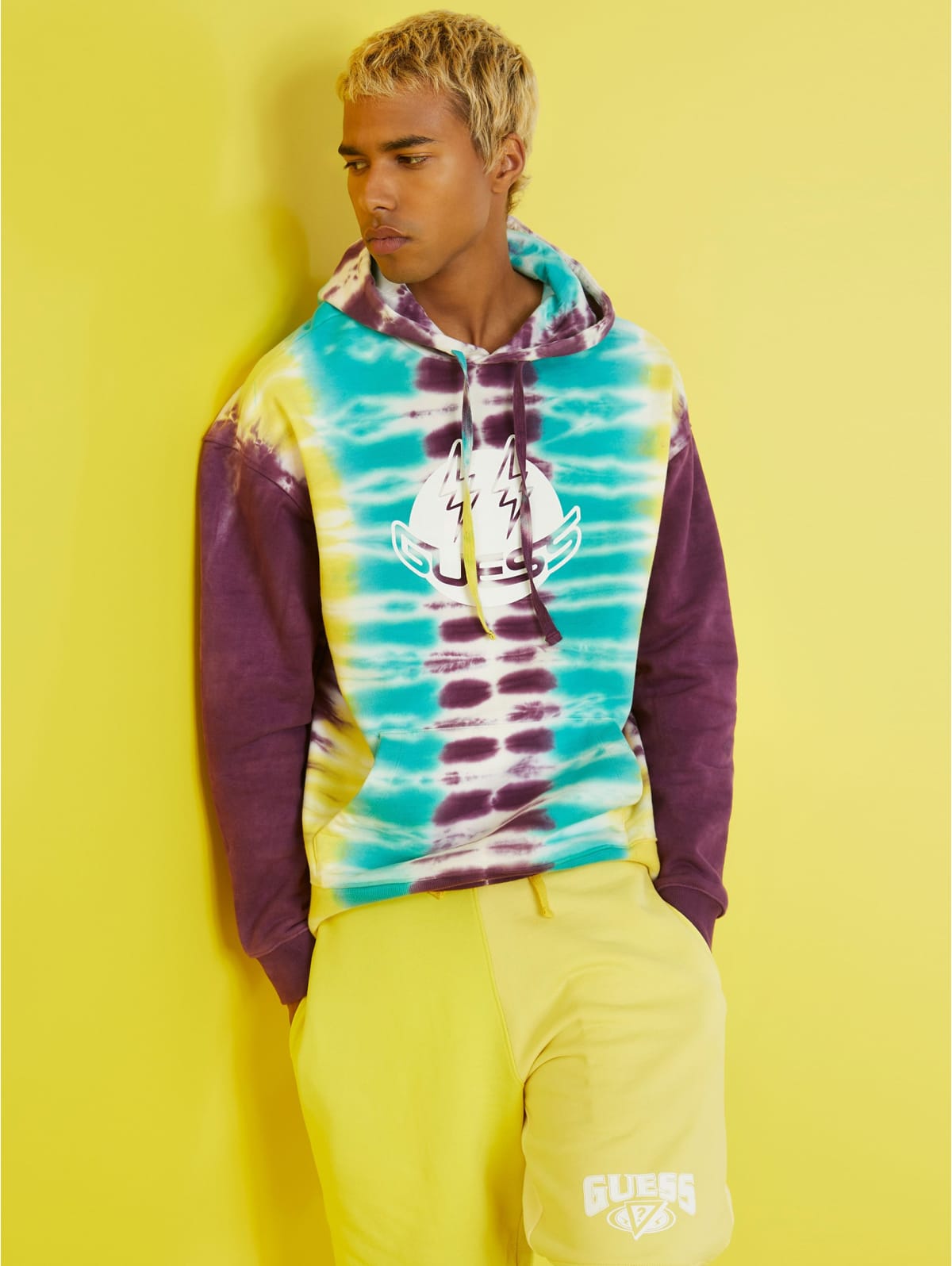 Guess tie dye hoodie clearance