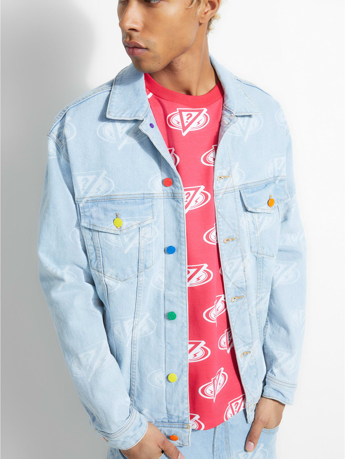 Guess j balvin denim jacket clearance