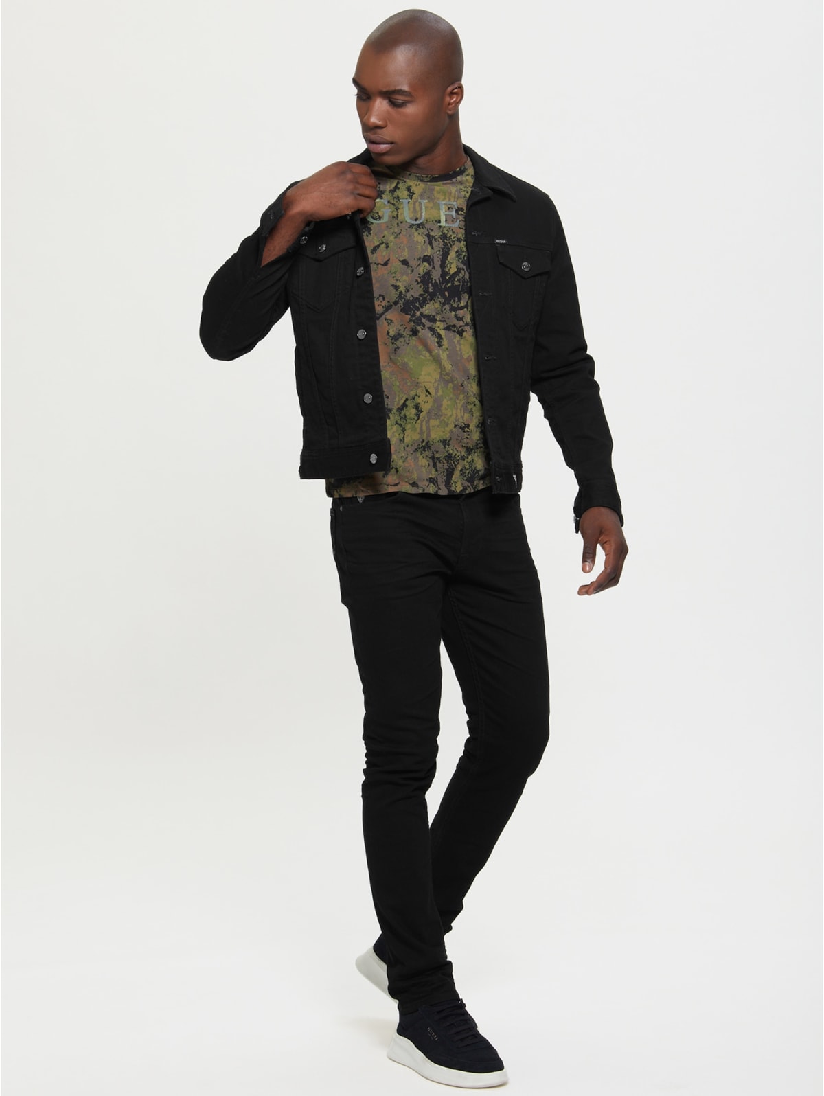 Guess men's jacket with hood Clearance