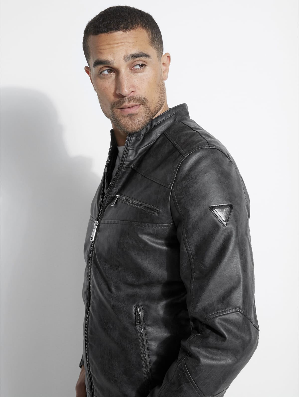 Guess edgy biker jacket clearance