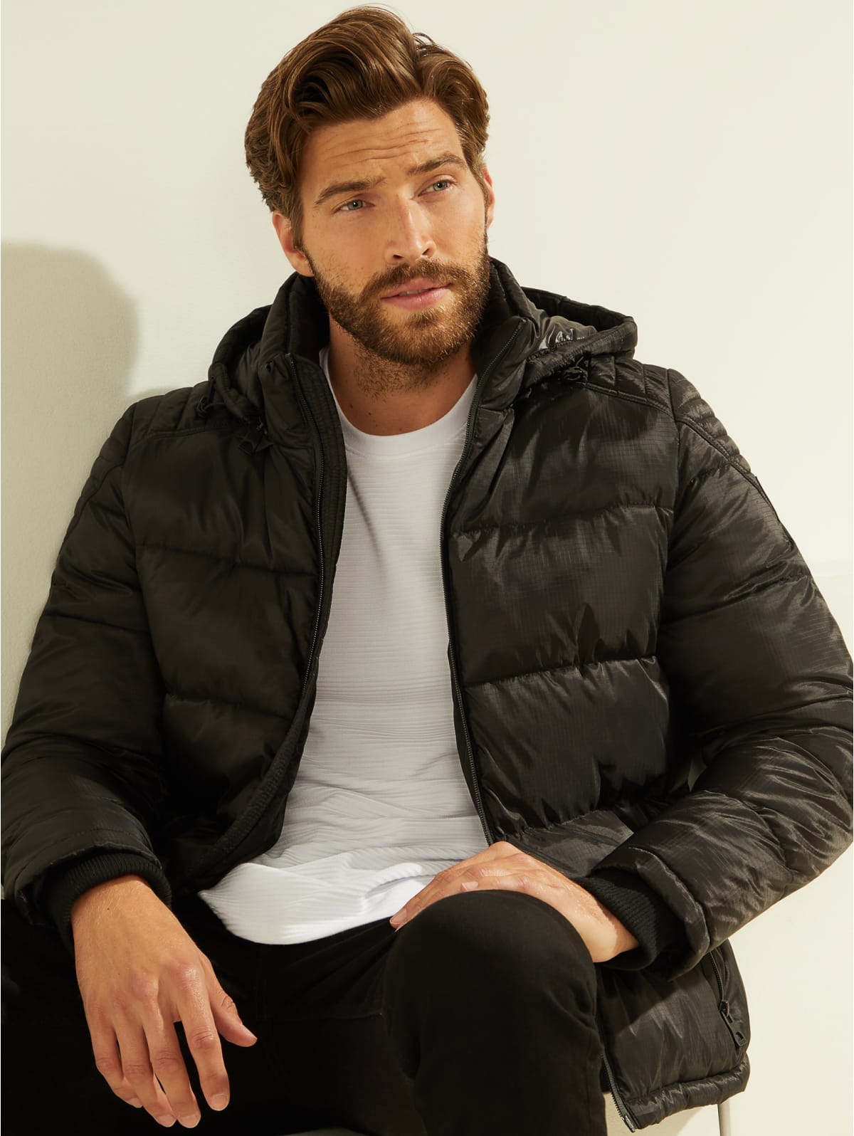 Guess andrew puffer jacket clearance