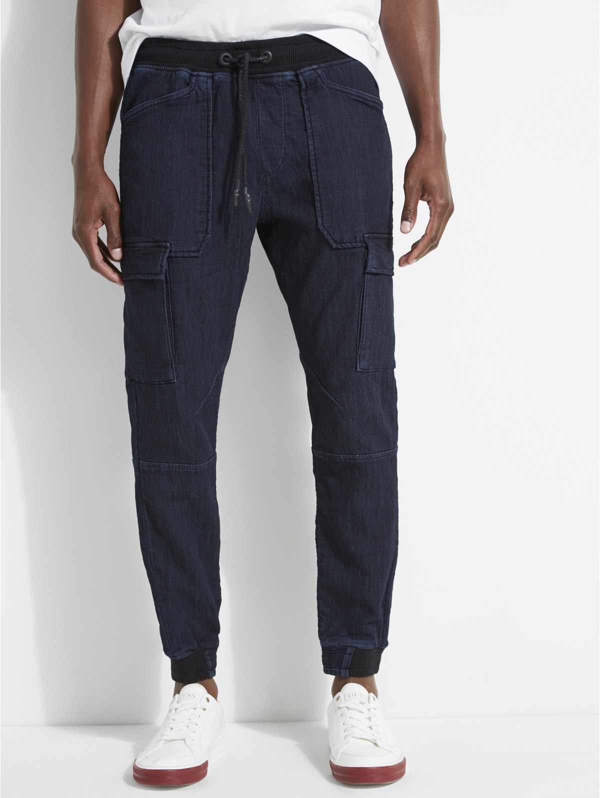 Guess denim joggers clearance