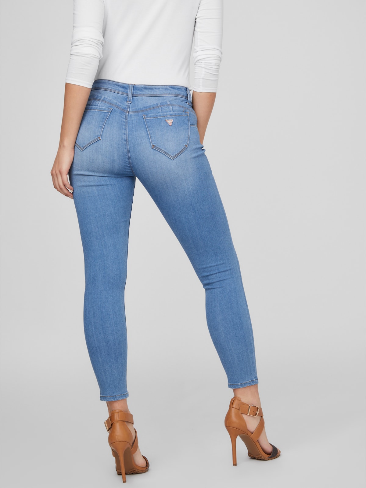 Mid rise curvy skinny jeans Clearance