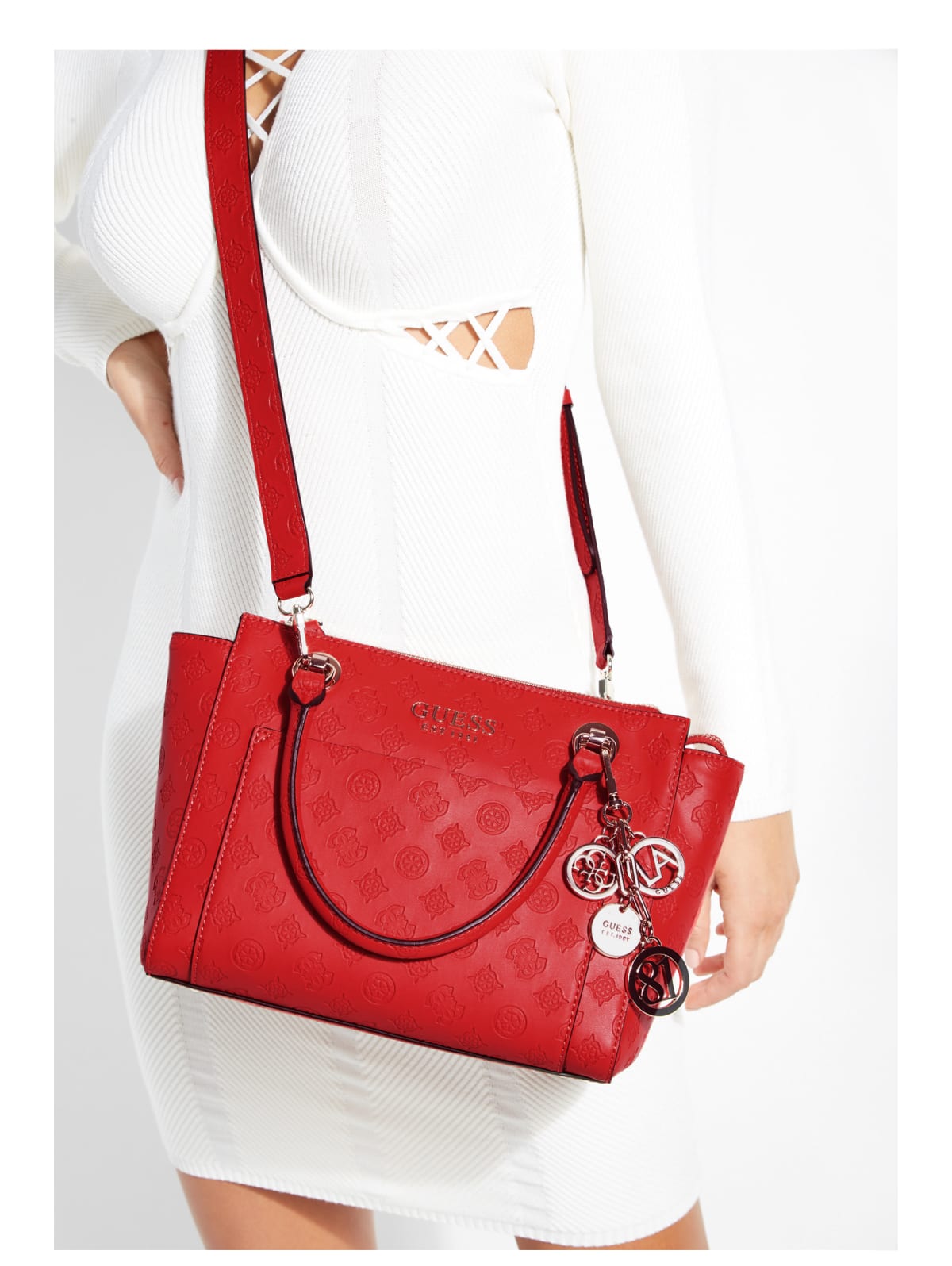 Guess ilenia society satchel clearance