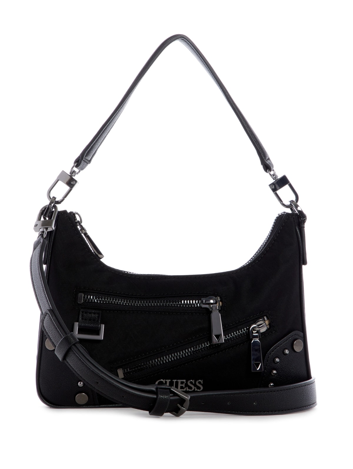 Black shoulder bag zip Clearance
