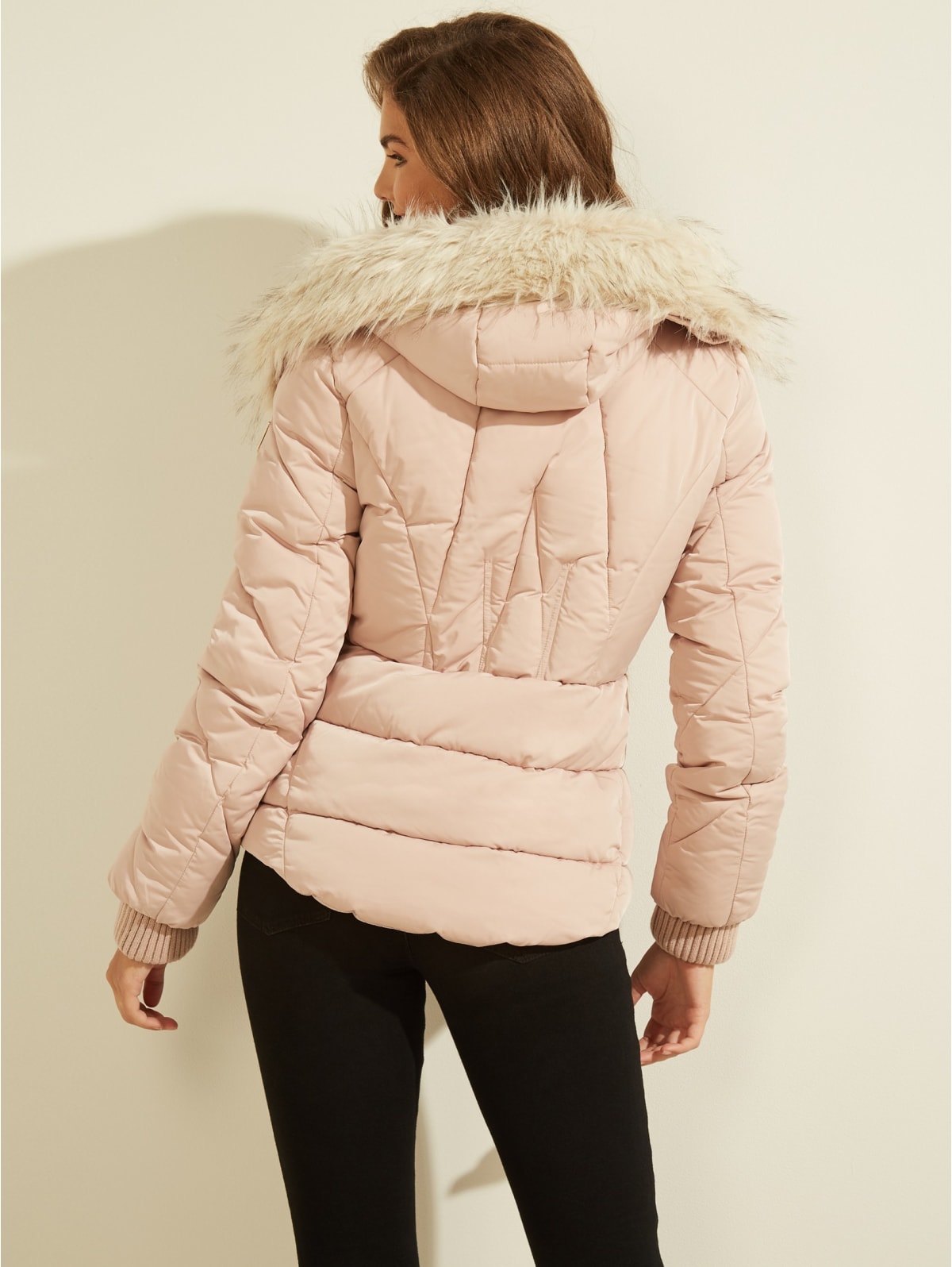 Guess jacket fur hood Clearance