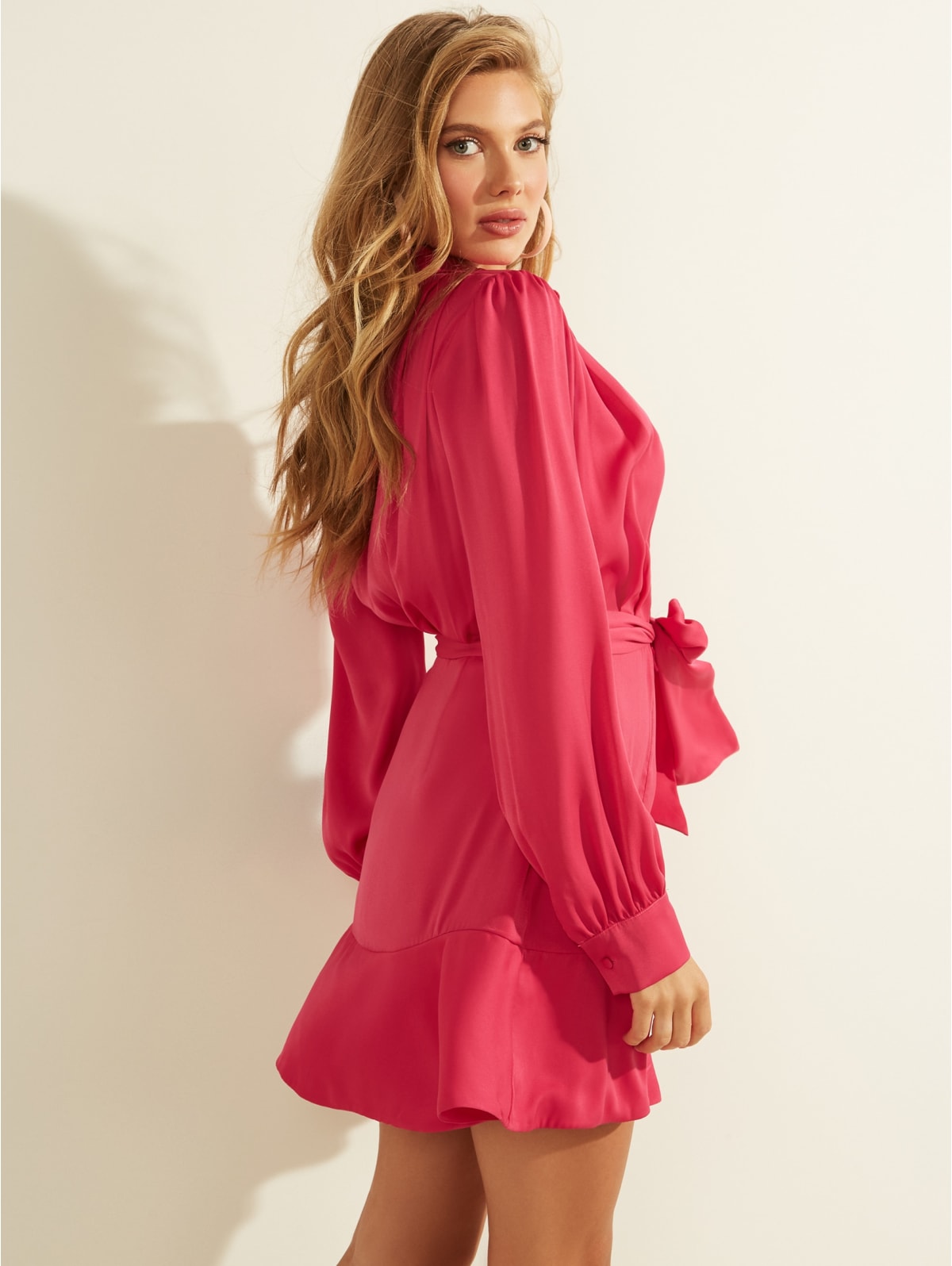 Pink dress guess clearance