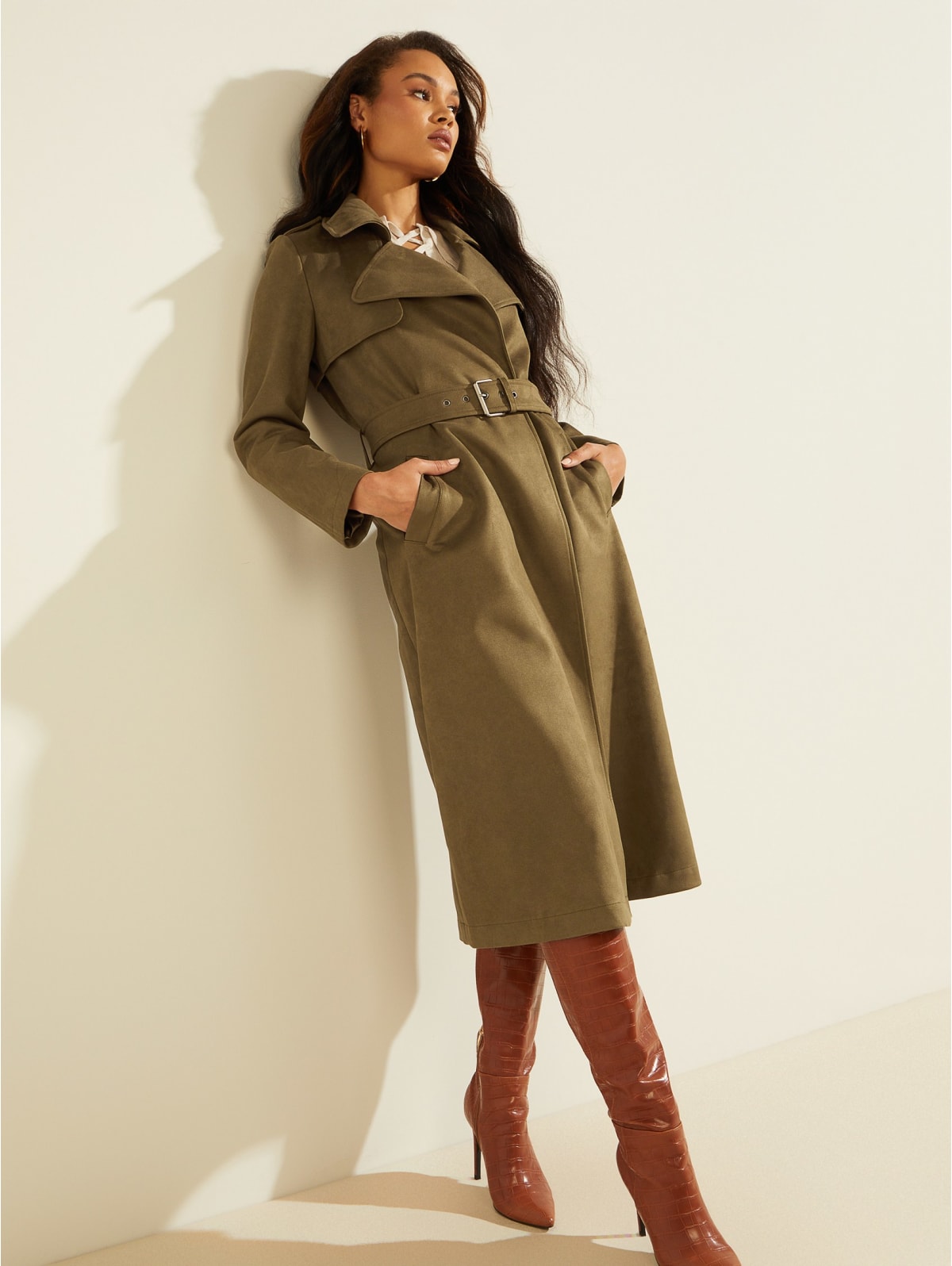 Long line trench coat Clearance