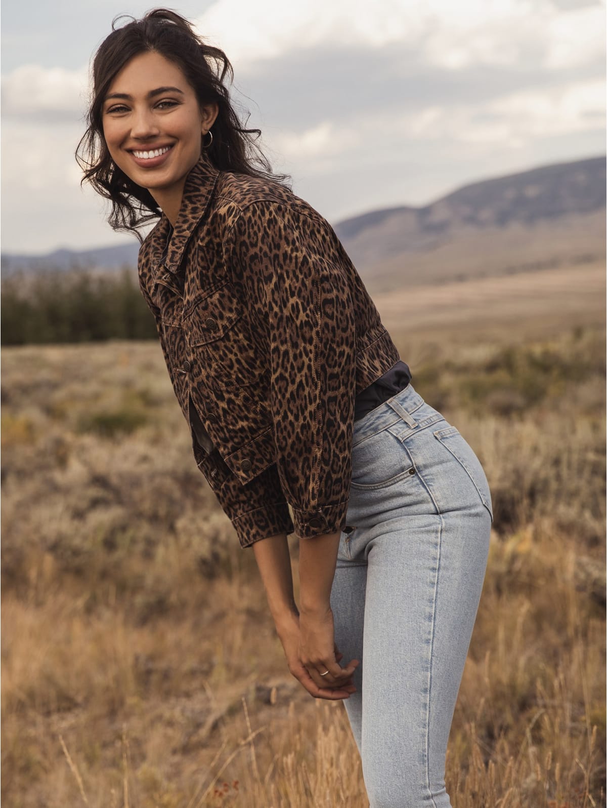Guess leopard print jacket clearance