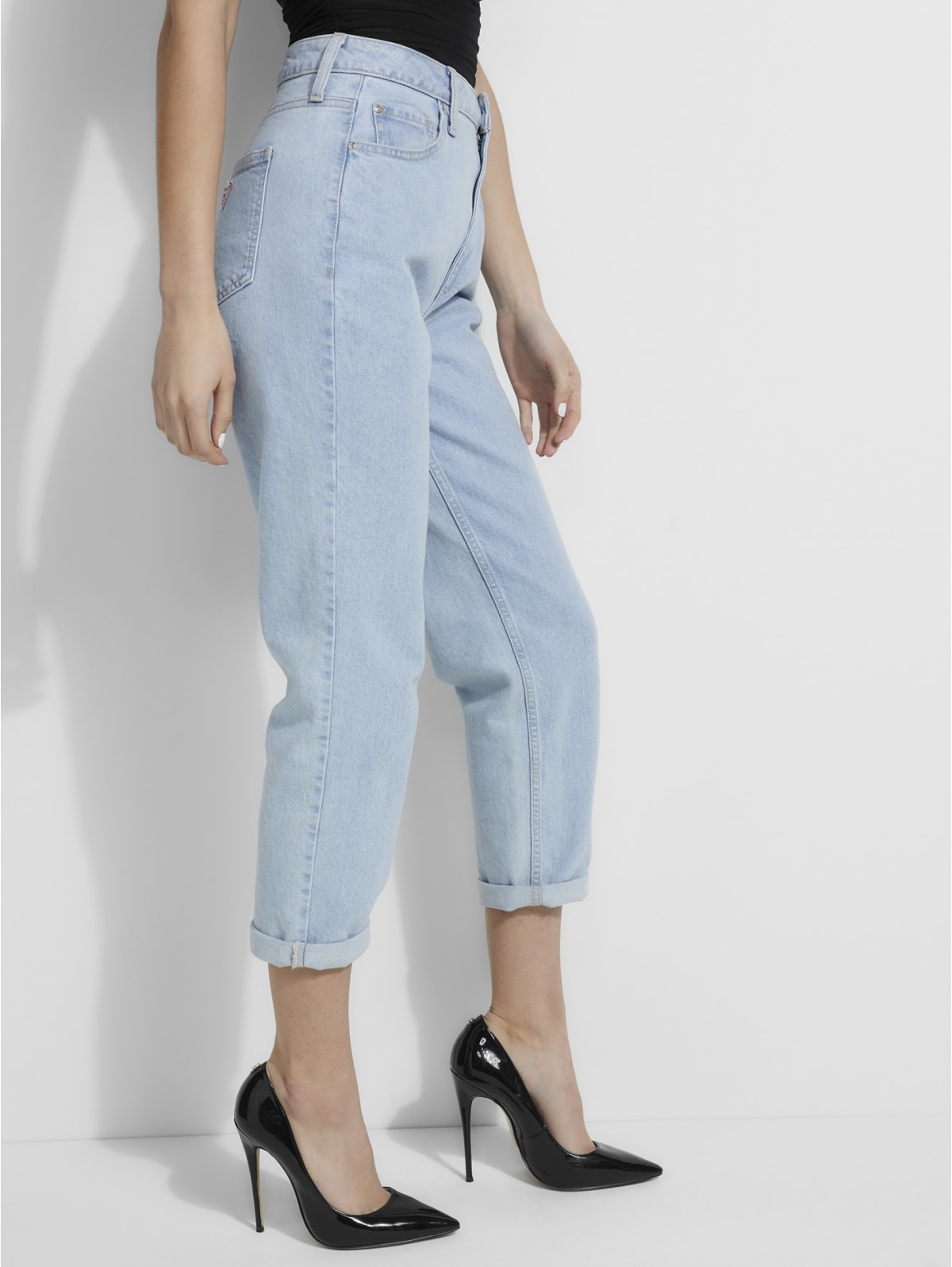 Guess super high rise mom jeans Clearance