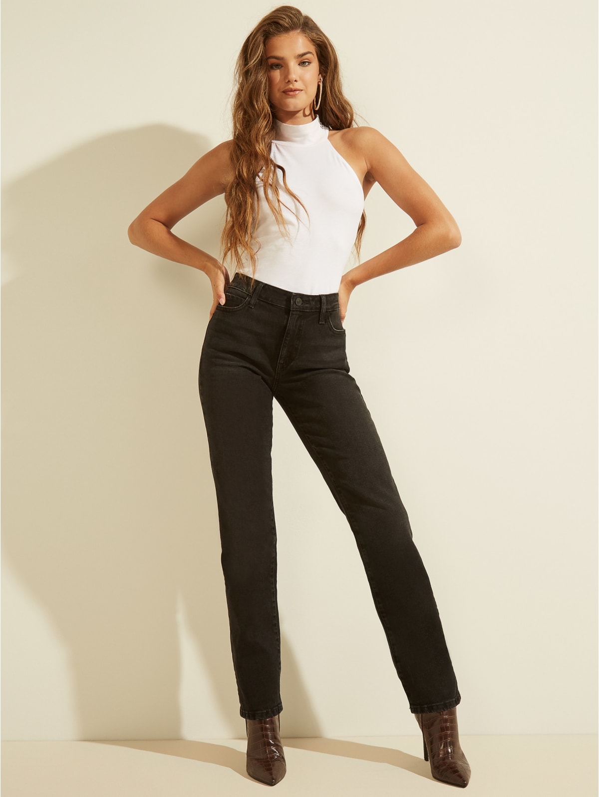 Guess straight leg jeans clearance