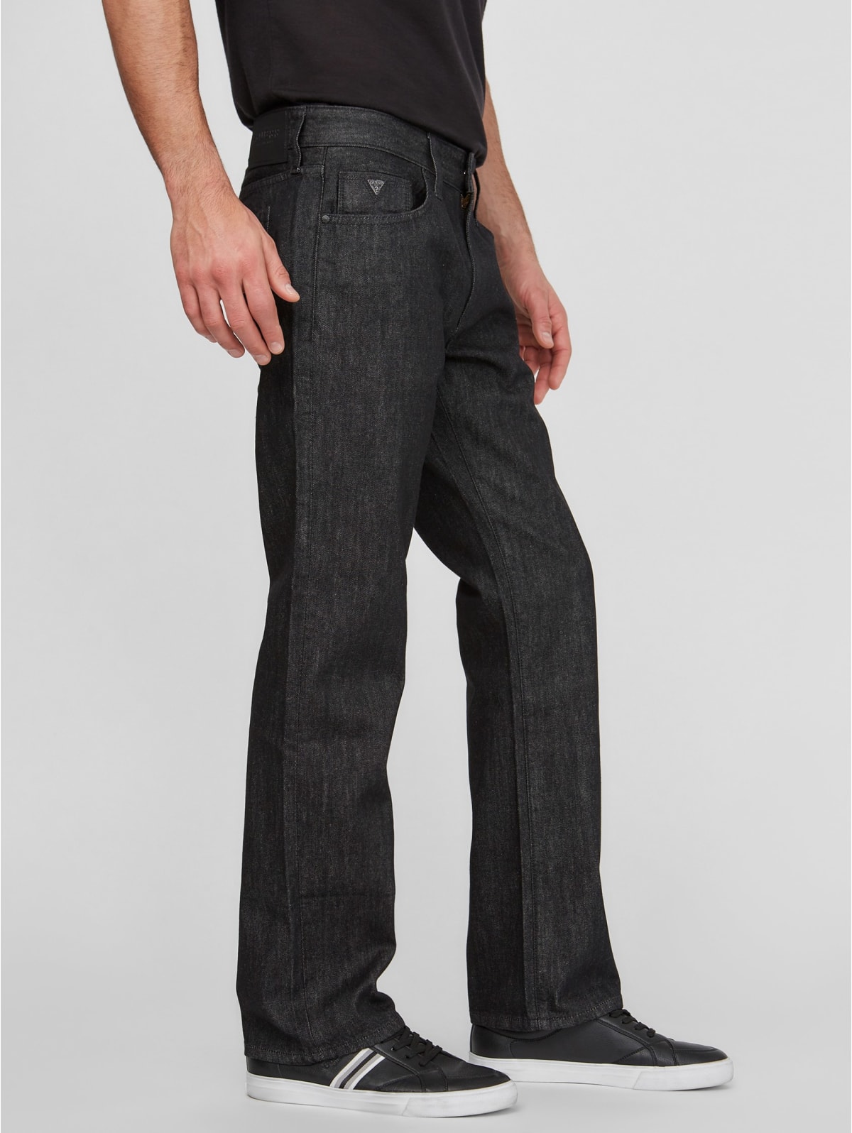 最先端 Guess 韓国大人気 Blk Slim Straight Pants 期間限定送料無料 Hokkaidoizakaya Id