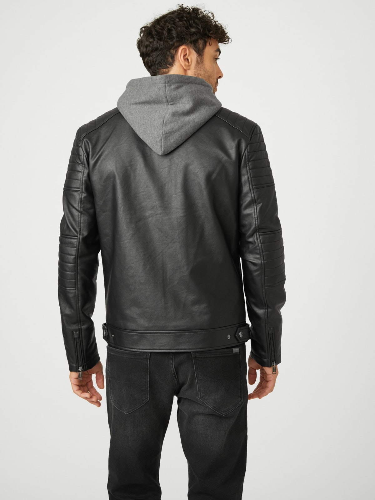 Daniel Faux-Leather Biker Jacket