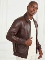 Dark Edges Leather Jacket | GUESS Dark Edges Leather Jacket | GUESS