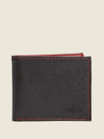 Contrast Stitch Slimfold Wallet