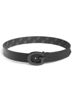 Coal Black Classic Logo Belt, Company Logo Belts, Company Logo Buckles, Classic Logo Buckles