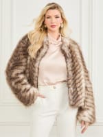 Guess dessie sale faux fur jacket