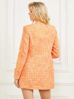 Orange tweed blazer discount