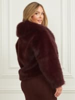 Audrey Faux Fur Coat GUESS Canada