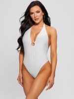 Guess one piece logo swimsuit online