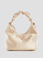 Velina Satin Hobo Bag GUESS