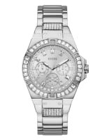 Silver Tone and Crystal Multifunction Watch GUESS Canada