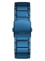 GUESS Men s 3 Hands Blue Case Blue Stainless Steel Bracelet Watch Model GW0387G4
