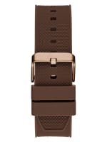 Textured Brown | Watch Silicone GUESS Multifunction