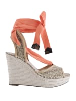 Guess lace 2025 up wedges