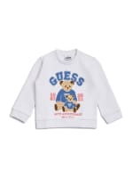 Guess teddy bear sweatshirt sales