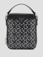 Eco G Woven Double Zip Crossbody Bag GUESS