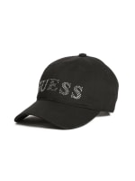 Rhinestone Logo Baseball Hat | GUESS Factory Ca