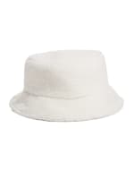 GUESS Sherpa Bucket Hat White