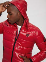 Guess red jacket men discount