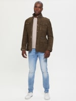 Guess suede jacket mens on sale