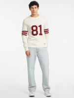 Number 81 Striped Long Sleeve Tee GUESS Canada