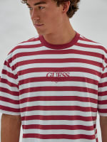 Guess striped shirt red top