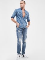 Guess distressed jeans hot sale