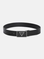 Textured Plaque Buckle Belt