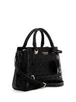 Zarela Debossed Luxury Satchel | GUESS Canada