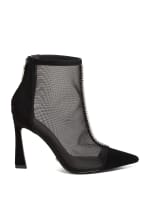 MARCIANO Fearne Embellished Mesh Ankle Bootie Black 9