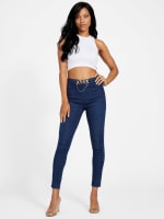 Dolcezza 21201 Crop Coloured Jeans - Timeless & Twist Inc.