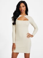 Marissa Cable-Knit Zip Dress | GUESS Factory