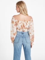 Ella Off-the-Shoulder Crop Top | GUESS Factory Ca