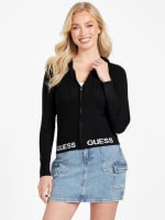 タイムセール 探し方 Elise Cable-Knit Sweater Zip Hoodie | GUESS Factory Ca ニット+セーター